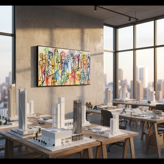 Streets In Motion Canvas Print