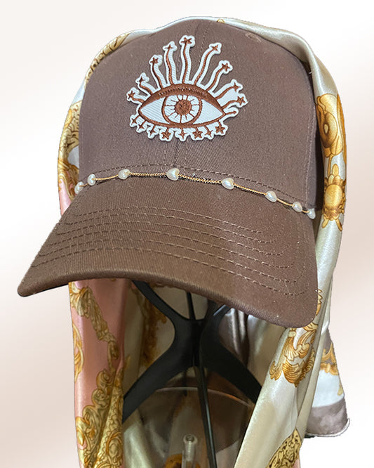 Starry Open Eye Mocha Cap & Neapolitan Scarf