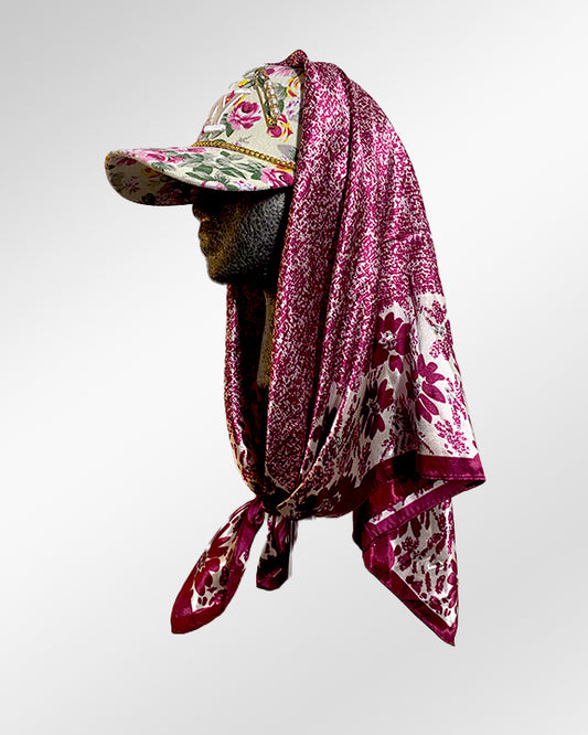 NY Roses and Charms with Raspberry-n-Cream Scarf