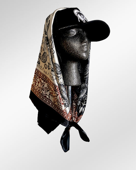 Eyes Wide Open Heart with Shadow and Light Paisley Scarf