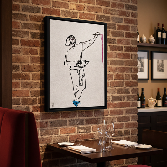 Short Hair Self Portrait Canvas Print