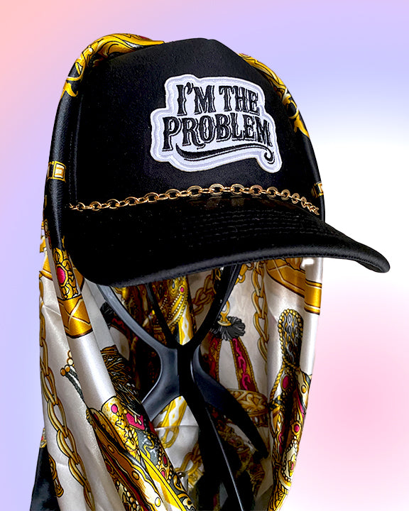 Problem Child with Golden Jewel Scarf