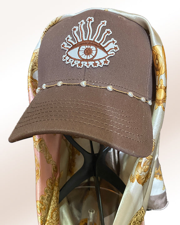 Starry Open Eye Mocha Cap & Neapolitan Scarf