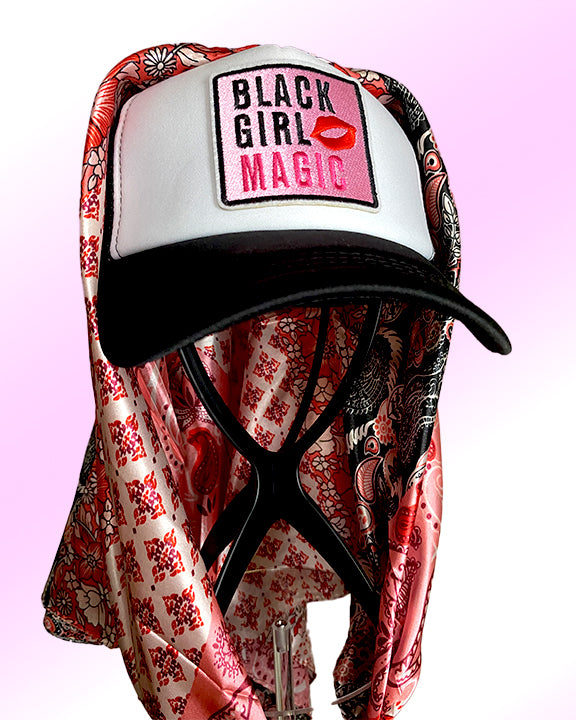 Black Girl Magic with Pink Medley Paisley Scarf