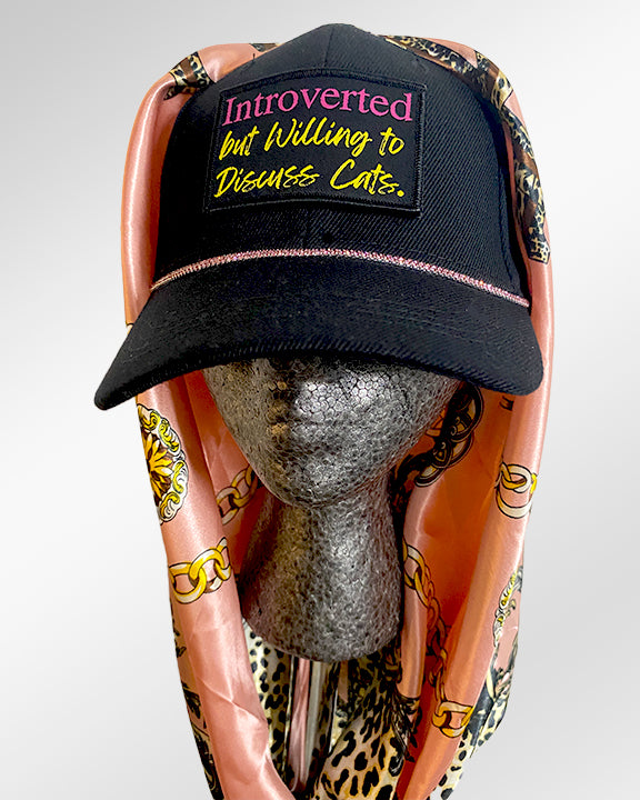 CatChat Introvert with Wild Pink Cheetah Print Scarf
