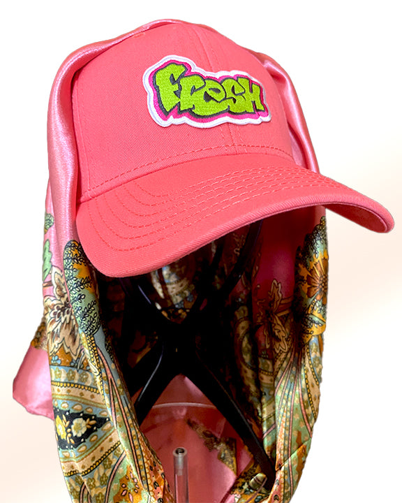 Fresh Princess Pink Cap & Vintage Floral Pink Scarf
