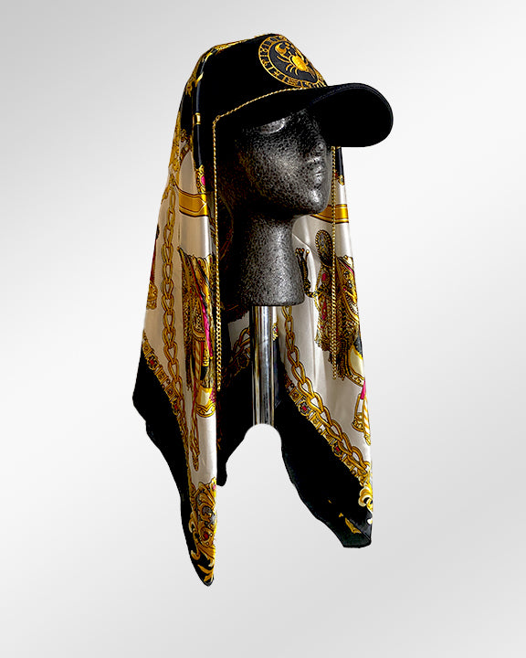 Cancer Bling Zodiac with Black and Gold Bling Scarf