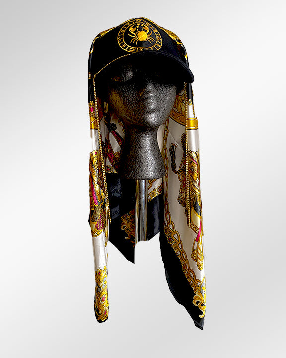 Cancer Bling Zodiac with Black and Gold Bling Scarf
