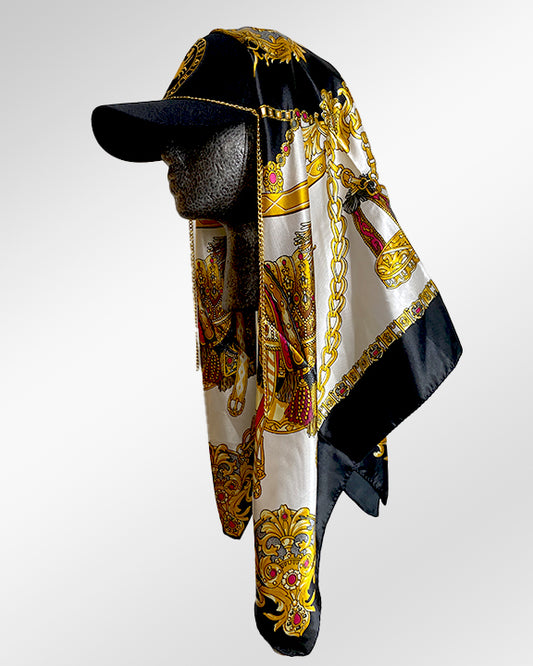 Cancer Bling Zodiac with Black and Gold Bling Scarf