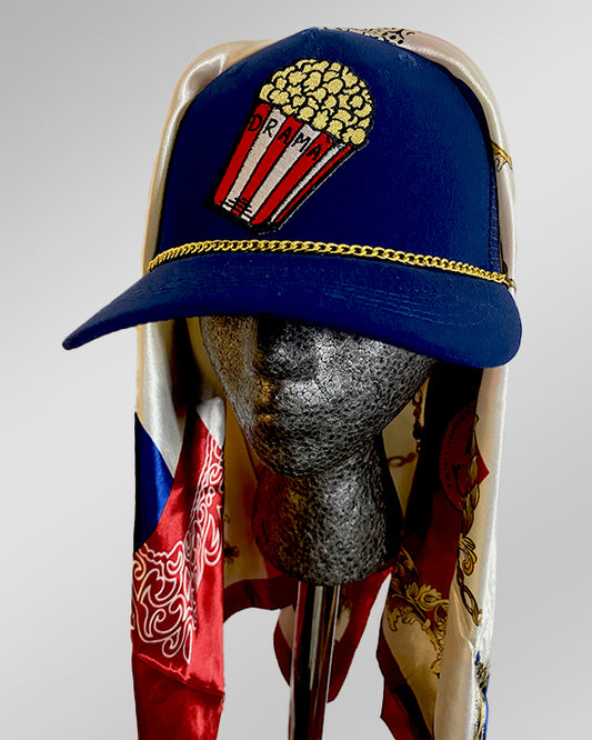 Drama Supreme with Red, Blue and Cream Paisley Minimalist