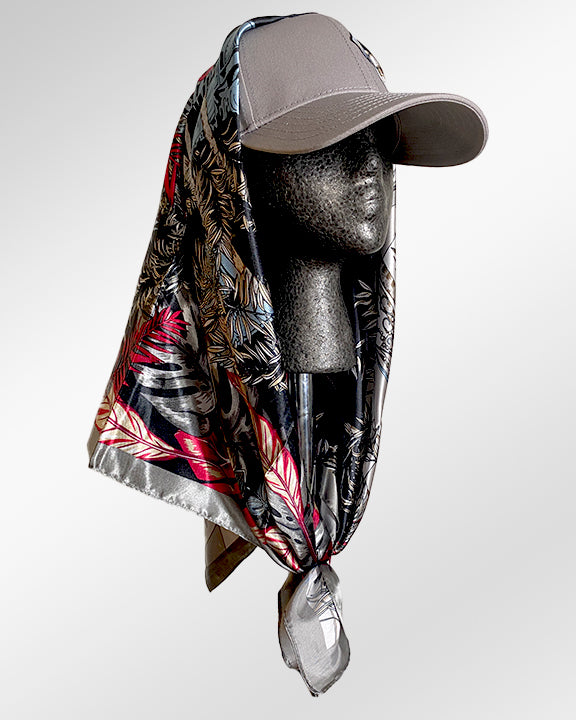 Quiet Storm Grey with Silver Tropics Scarf