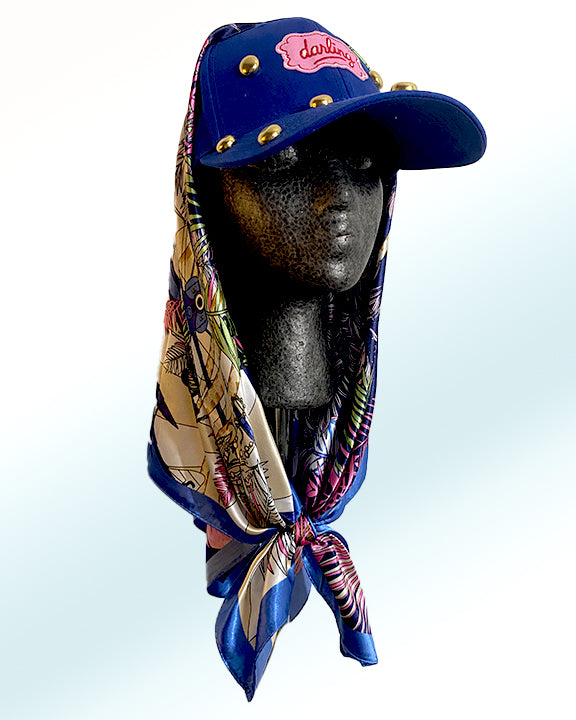 Very Extra Darling with Pink and Blue Pilot Scarf