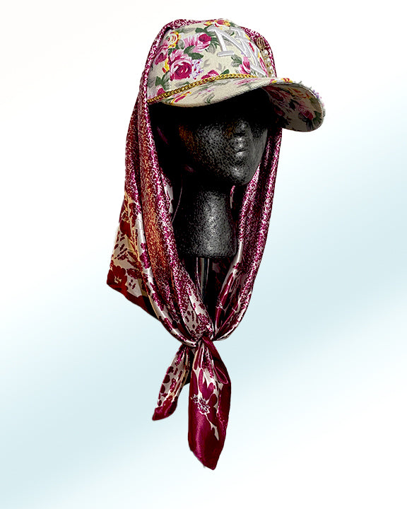 NY Roses and Charms with Raspberry-n-Cream Scarf
