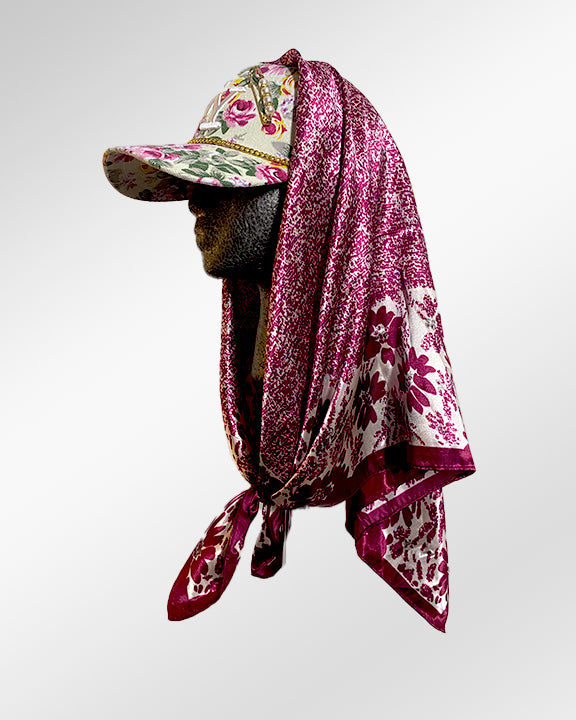 NY Roses and Charms with Raspberry-n-Cream Scarf