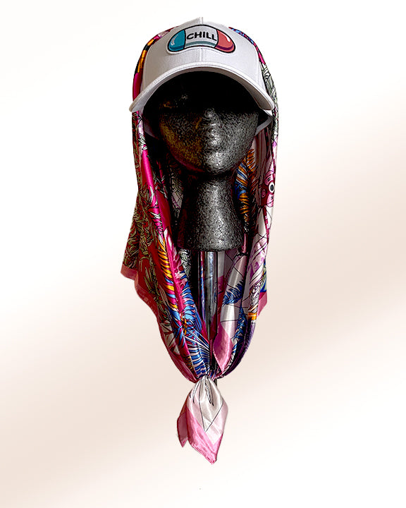 Chill Pill with Summer Pink Scarf