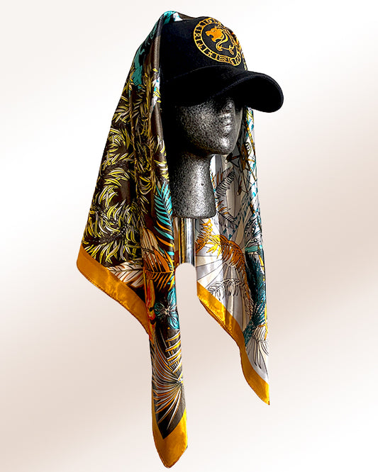 Gold Emblem Leo with Gold Tropics Scarf