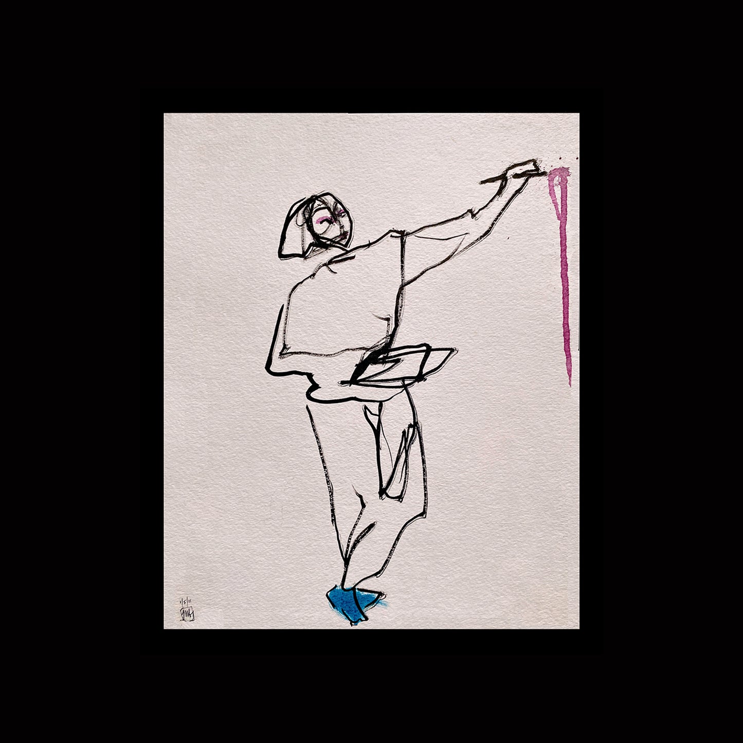 Short Hair Self Portrait Canvas Print