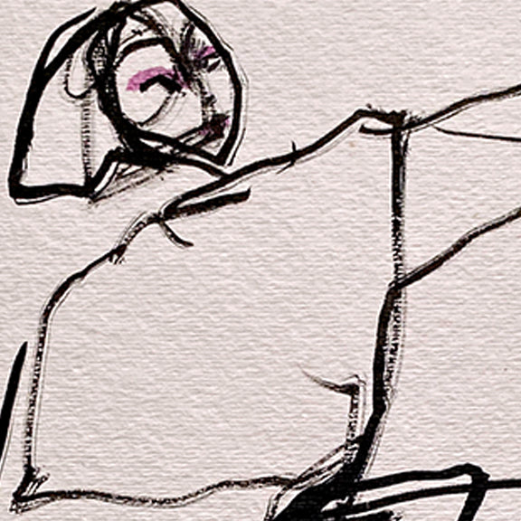 Short Hair Self Portrait Canvas Print