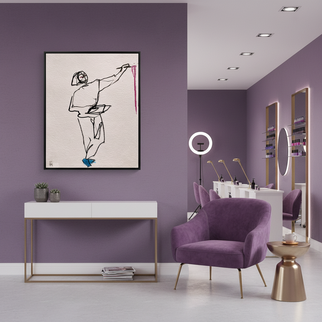 Short Hair Self Portrait Canvas Print