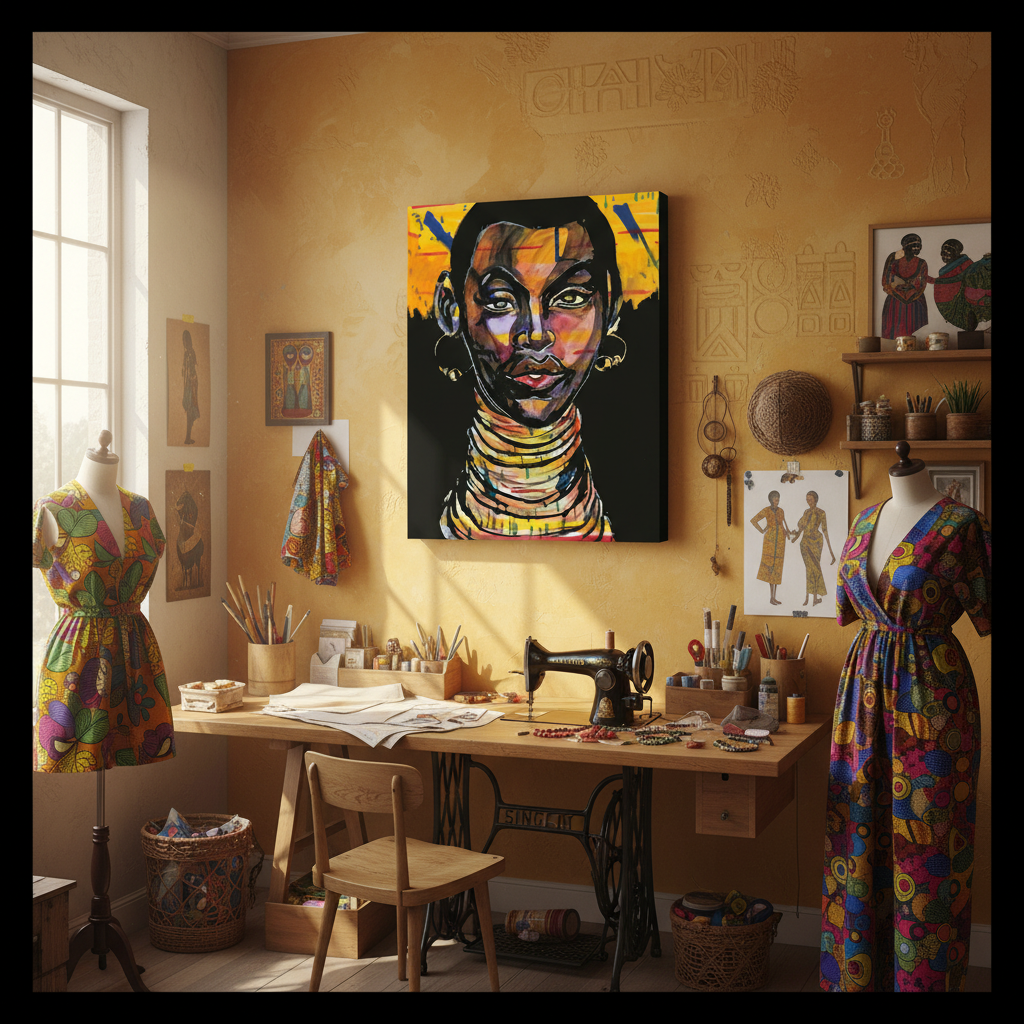 Neck Rings Canvas Print