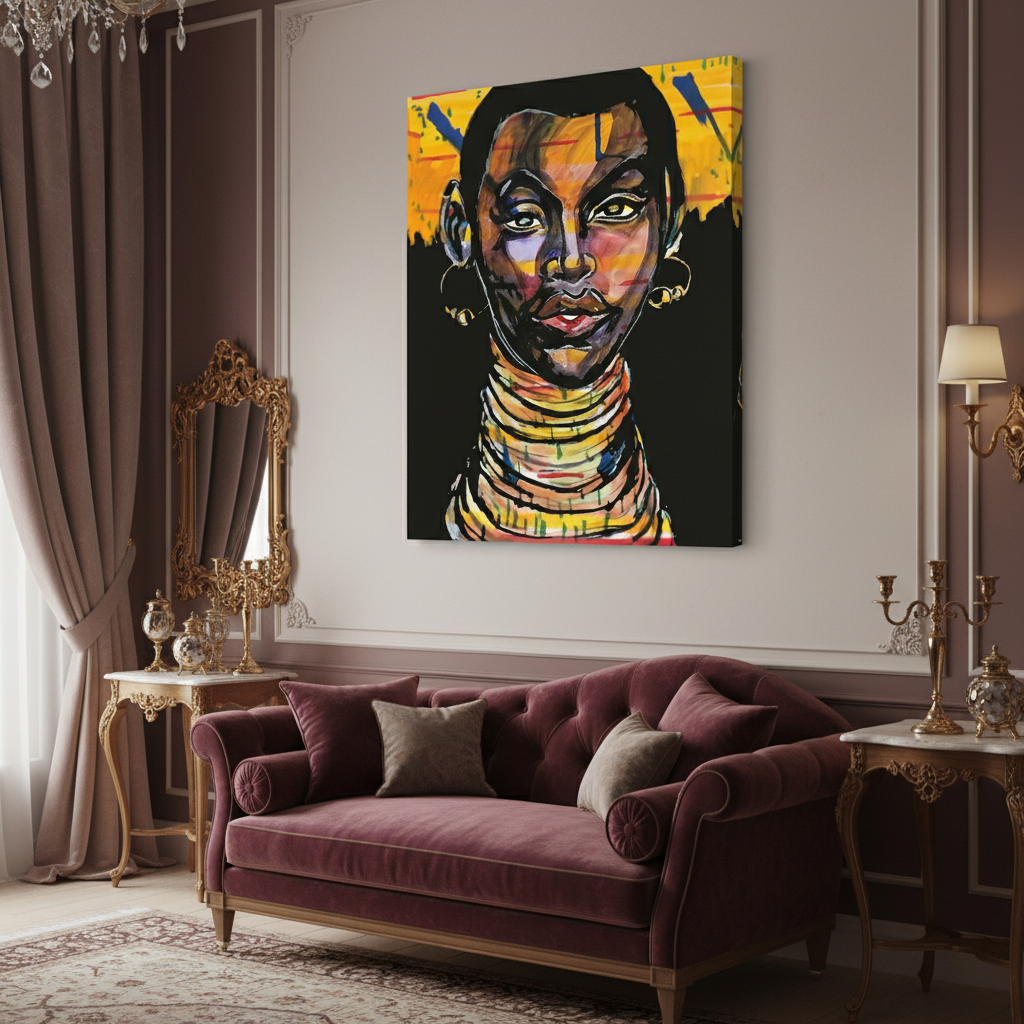 Neck Rings Canvas Print