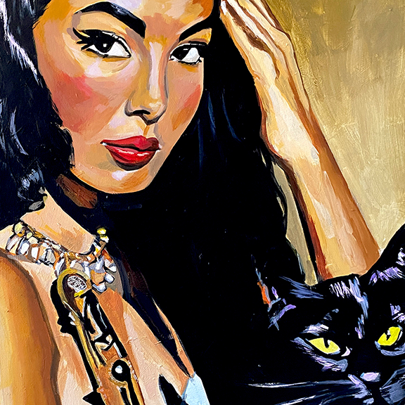 Cleopatra's Daughter Original Acrylic Painting